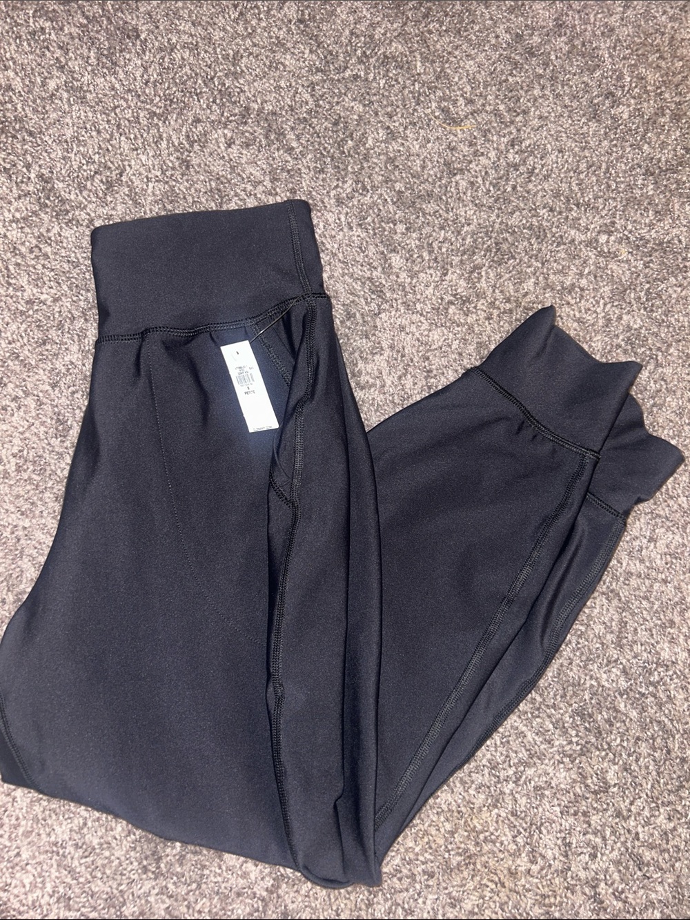 NWT Old Navy Active Powersoft High Rise Joggers Black - Small Petite